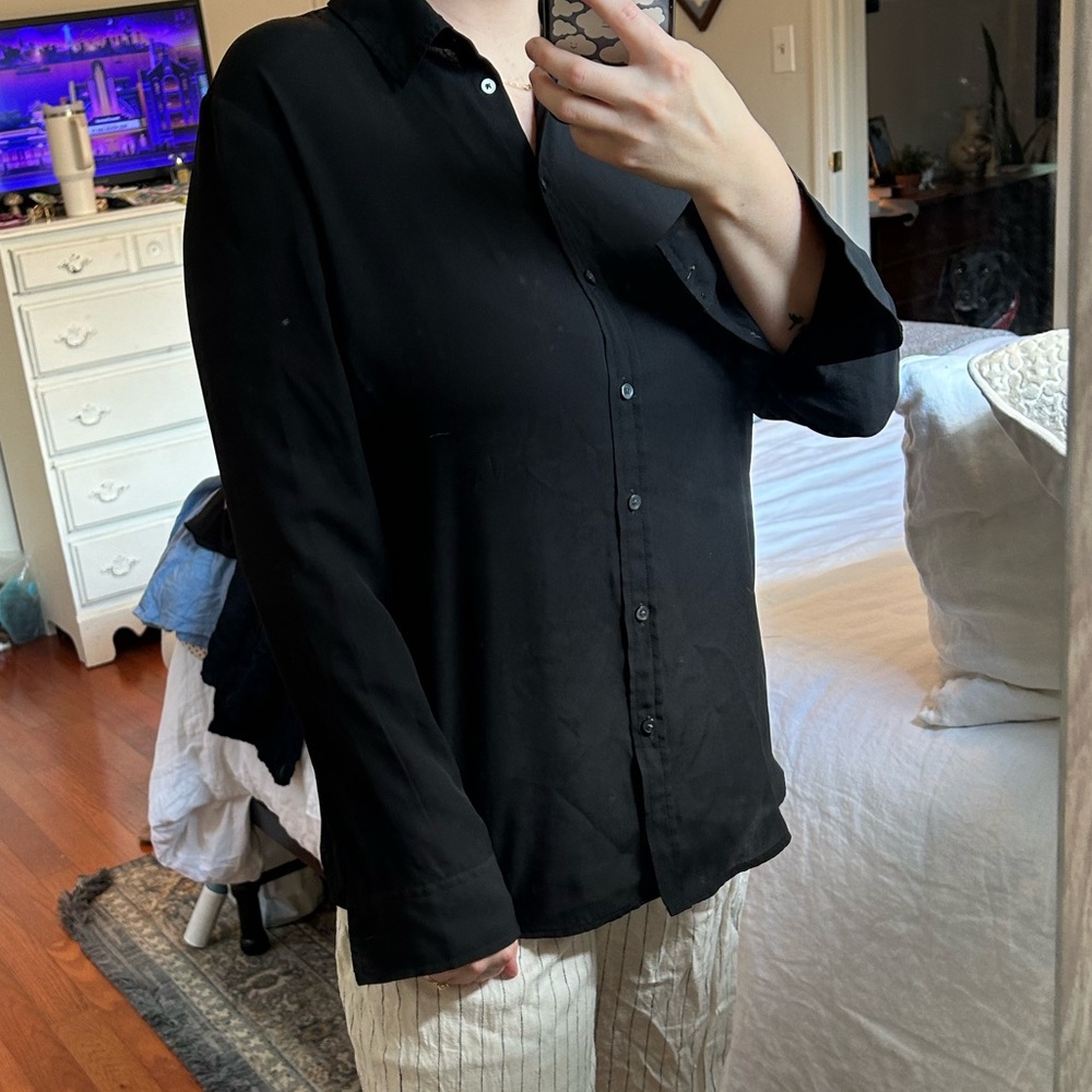 Banana Republic Sheer Button Down